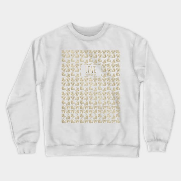 Golden love Crewneck Sweatshirt by Richardramirez82